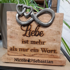 Standbotschaft Liebe ist mehr als nur ein Wort personalisiert