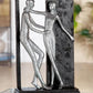 Deko Skulptur schwarz silber "Versprechen"