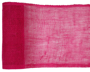 Jute Tischläufer 26cm x 5m fuchsia