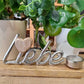 Teelichthalter Schriftzug Liebe aus Metall und Holz 31cm | kleines Geschenk Liebe