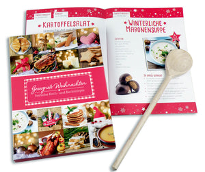 Weihnachts-Set | Rezeptbuch mit Kochlöffel