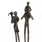 Design Skulptur "Familie", brüniert