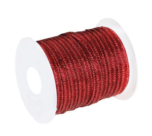 glitzerndes Band 6mm x 5m rot