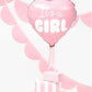 Folienballon Herz rosa "It's a girl"