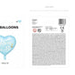 Folienballon Herz "Mom to be" 35cm blau | Mom to be Geschenk