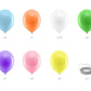 Ballon-Girlande 200cm regenbogenfarben | Regenbogen Party Deko