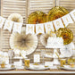 Banner Schriftzug "Just Married" golden