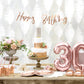 Girlande/ Banner "Happy Birthday" roségold