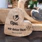 Herz aus Holz zum Hinstellen 10cm personalisiertes Geschenk