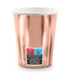 Pappbecher rosegold "Happy Birthday" metallic