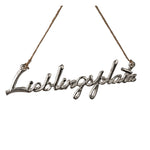 Lieblingsplatz silber 33cm | Schriftzug zum Aufhängen