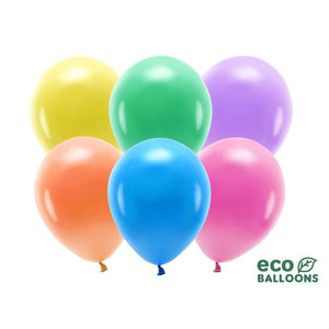 Nachhaltige Luftballons aus Naturkautschuk Pastell 30cm bunt