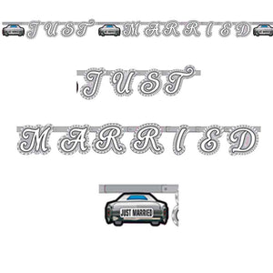 Textkette just married Auto 2,25m