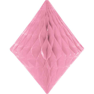 Honigwaben Diamant 30 cm Babyrosa