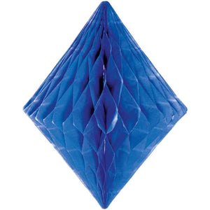 Honigwaben Diamant 30 cm Blau