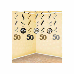 Swirl Set Geburtstag Zahl 50