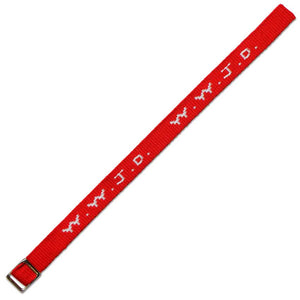 Gewebtes Armband WWJD - rot