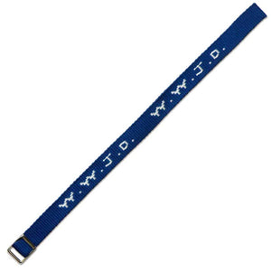 Gewebtes Armband WWJD - royalblau