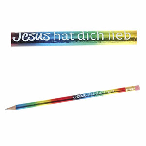 Bleistift Regenbogen "Jesus hat dich lieb"