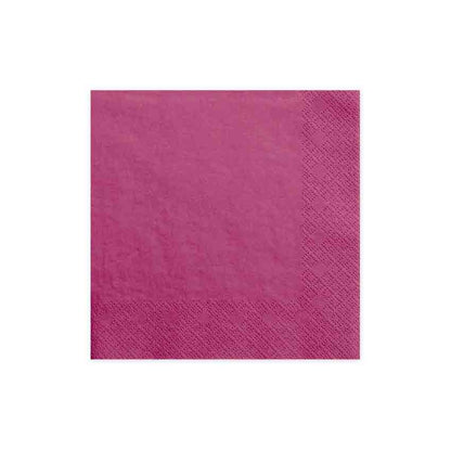 Servietten 33x33 cm 3-lagig dunkles pink