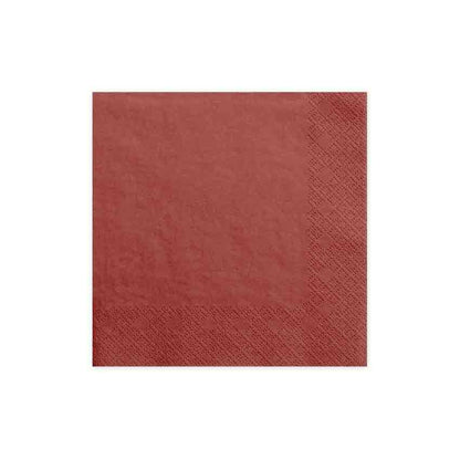 Servietten 33x33 cm 3-lagig rot