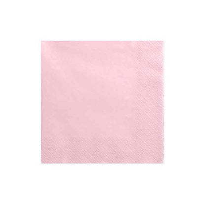 Servietten 33x33 cm 3-lagig helles rosa