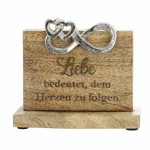 Holzbild mit Spruch Liebe