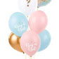 Gender Reveal Deko Ballons "Boy or Girl" 6Stk rosa, weiß, blau