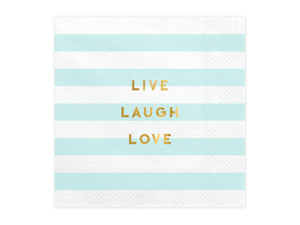 Servietten Live Laugh Love