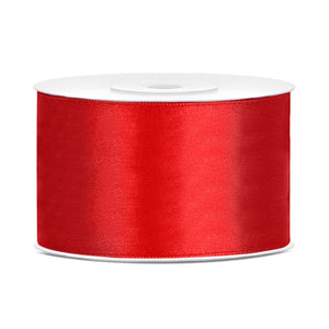 Satinband 38 mm x 25 m rot