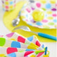 DekoGuru® Produktset 10er Coloured Dots Teller Becher Servietten