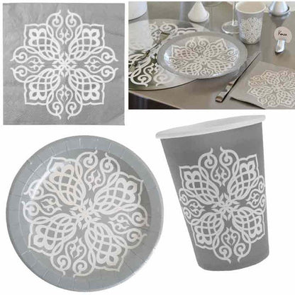 DekoGuru® Produktset: "Oriental" silber (Basic)