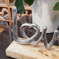 Holz Herz mit Schriftzug Love 25cm personalisiert