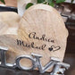 Aufsteller Herz "Love" 21cm personalisiert